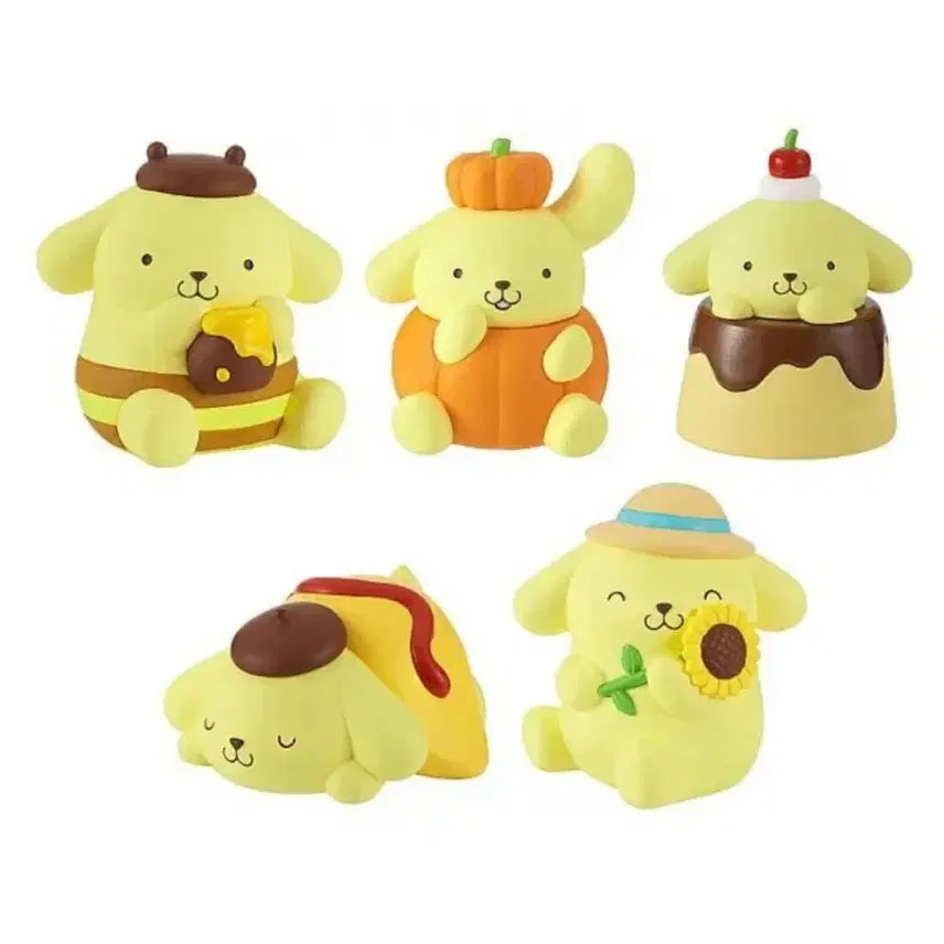 [BUNJANG] Sanrio Pompompurin My Color Figure Bundle Set (Sealed) / 일괄) 산리오 폼폼푸린 마이컬러 피규어 가챠 푸딩 해바라기 미개봉