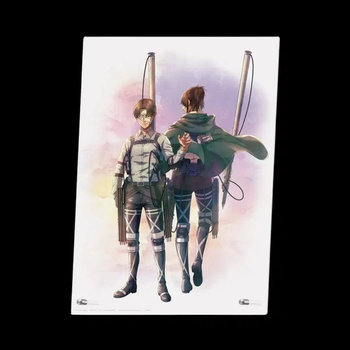 [BUNJANG] Attack on Titan Ichiban Kuji E Prize Levi Ackerman &amp; Hange Zoë Acrylic Board / 진격의거인 제일복권 쿠지 E상 땅울림 리바이 한지 아크릴보드