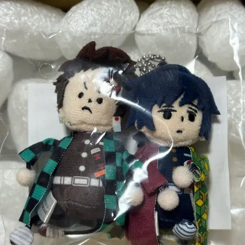 [BUNJANG] Demon Slayer: Mugen Train Blu-ray POB Tanjiro &amp; Giyu Tetechi Mascot Set / 귀멸의칼날 무한성 블루레이 특전 탄지로 기유 테치테치 마스코트