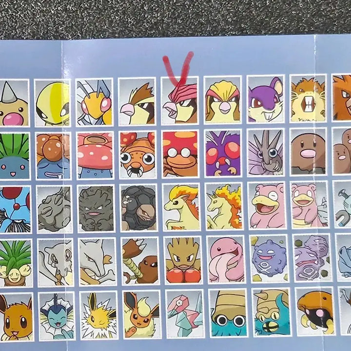 [BUNJANG] Pokemon ID Photo Set 3 - Pidgey, Parasect, Ponyta, Vileplume, Polygon / ( 미개봉 ) 포켓몬 증명사진 3탄 피죤 라인 파라섹트 포니타 홍수몬 폴리곤