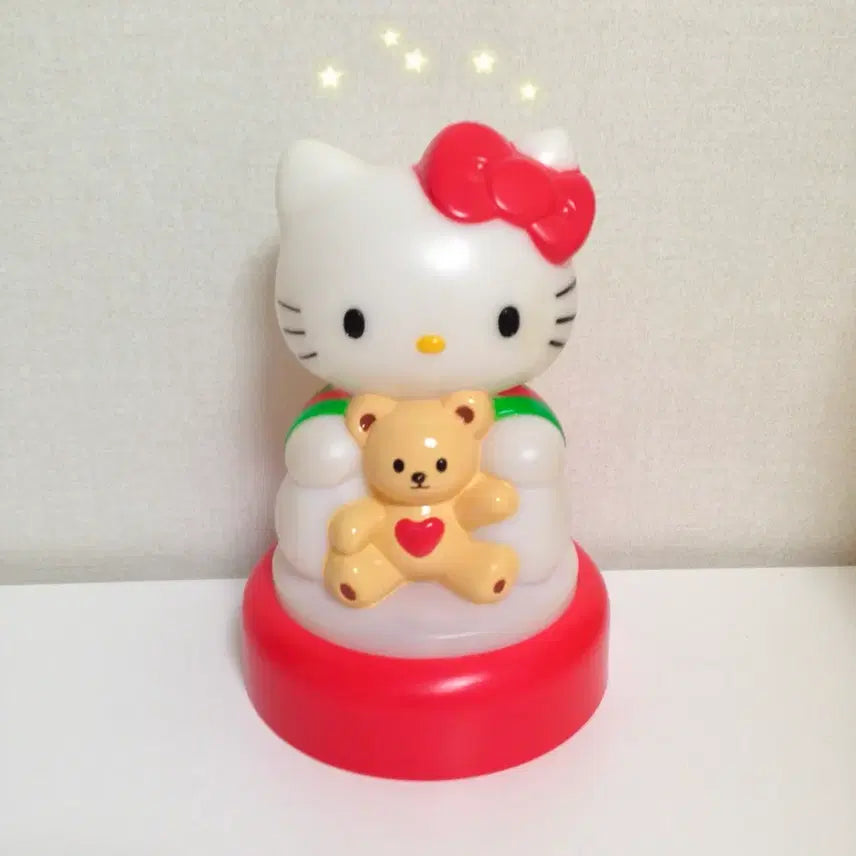 [BUNJANG] 1996 Classic Hello Kitty Push Light Lamp / 고전 헬로키티 푸쉬라이트 조명 처분