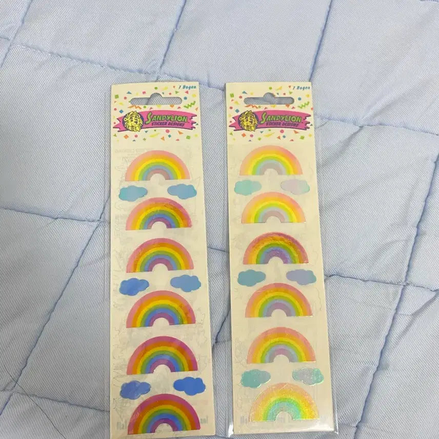 [BUNJANG] Rainbow Pearly Nib Sandy Lion Sticker / 무지개 펄리 닙 샌디라이온 스티커