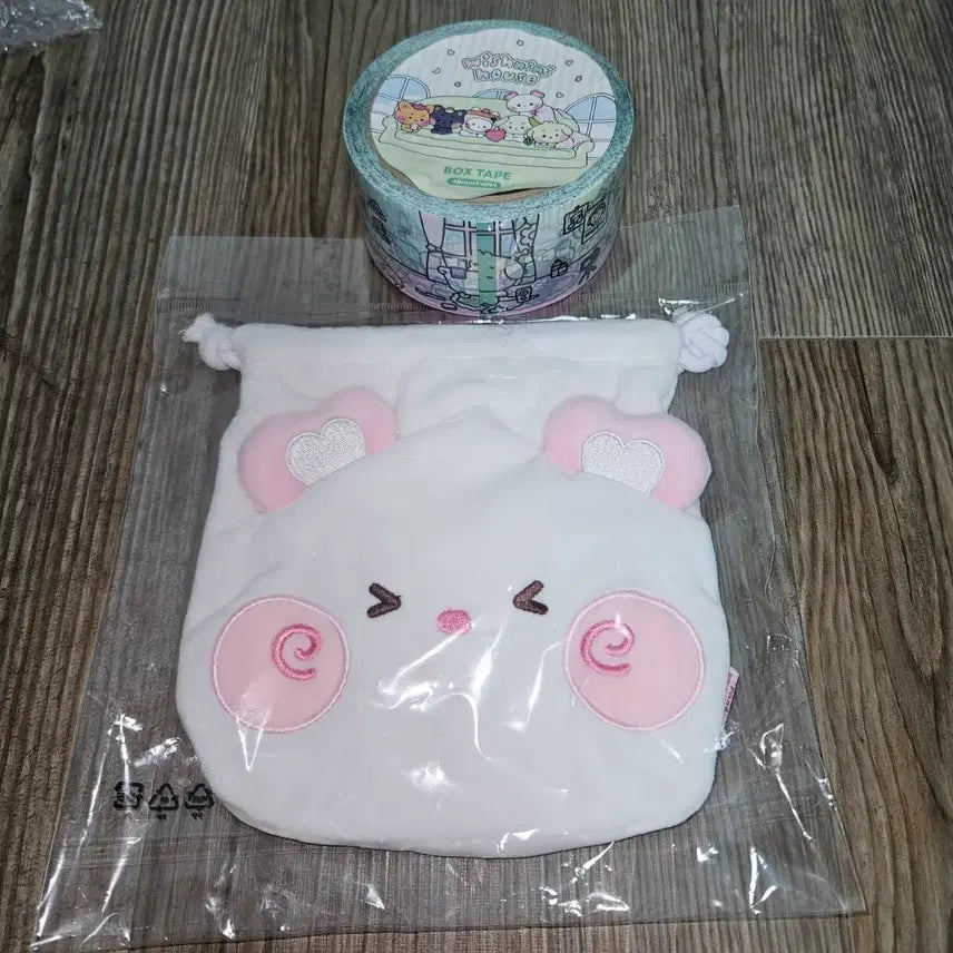 [BUNJANG] NCT WISH Line Friends WISHINII Pouch Sakuya + Box Tape / 엔시티 위시 라인프렌즈 위시니니 파우치 사쿠야 팡이 + 박스테이프