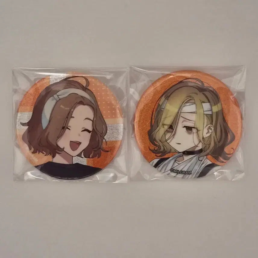 [BUNJANG] Milgram Shiina Mahiru Animate Collaboration Glitter Can Badge Bundle Set / (일괄)밀그램 milgram 시이나 마히루 2심 애니메이트 콜라보 글리터 캔뱃지