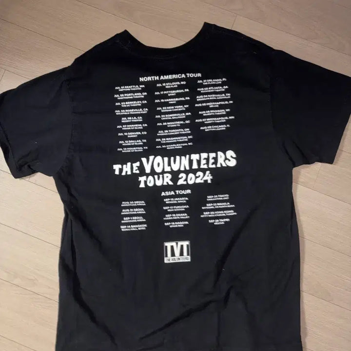 [BUNJANG] The Volunteers 2024 Tour T-Shirt / 더발룬티어스 2024 투어 티셔츠