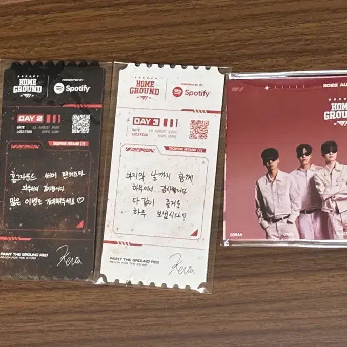 [BUNJANG] T1 Homeground Original Ticket Set / T1 티원 홈그 오리지널 티켓 day1 , 2(+엽서), 3/ 5인세트
