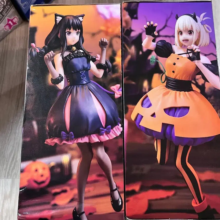 [BUNJANG] Lycoris Recoil Halloween Ver. Figure Bundle (Chisato &amp; Takina) - Sealed / 미개봉 리코리스 리코일 할로윈 피규어 일괄 치카타 타키나