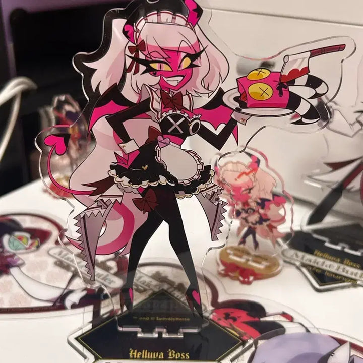 [BUNJANG] Helluva Boss Collaboration Cafe Verosica Mayday Acrylic Stand &amp; Mini Acrylic Set / 헬루바보스 콜라보 카페 베로시카메이데이 굿즈 팝니다