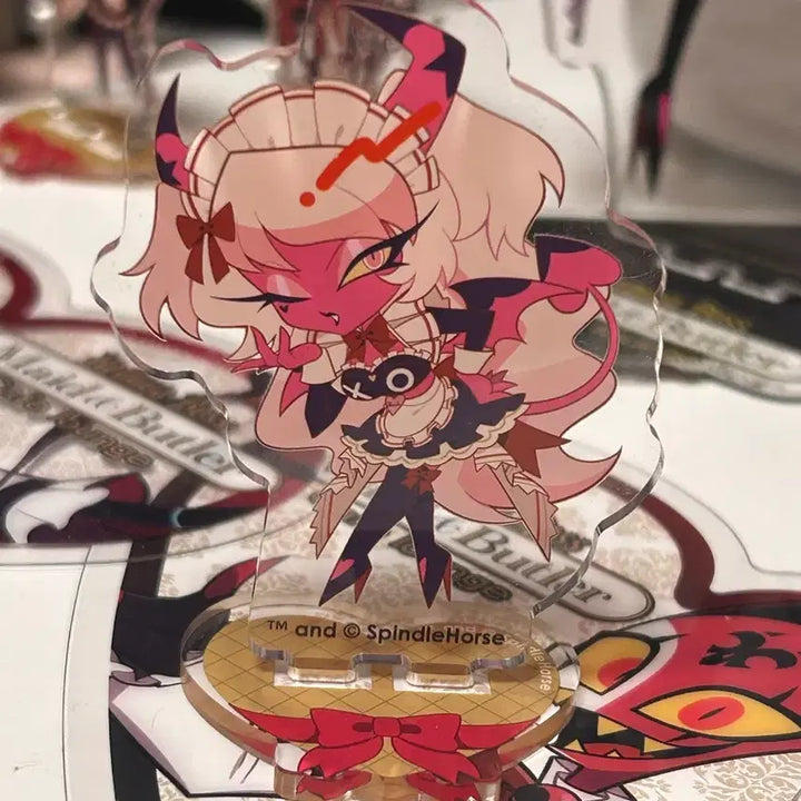 [BUNJANG] Helluva Boss Collaboration Cafe Verosica Mayday Acrylic Stand &amp; Mini Acrylic Set / 헬루바보스 콜라보 카페 베로시카메이데이 굿즈 팝니다