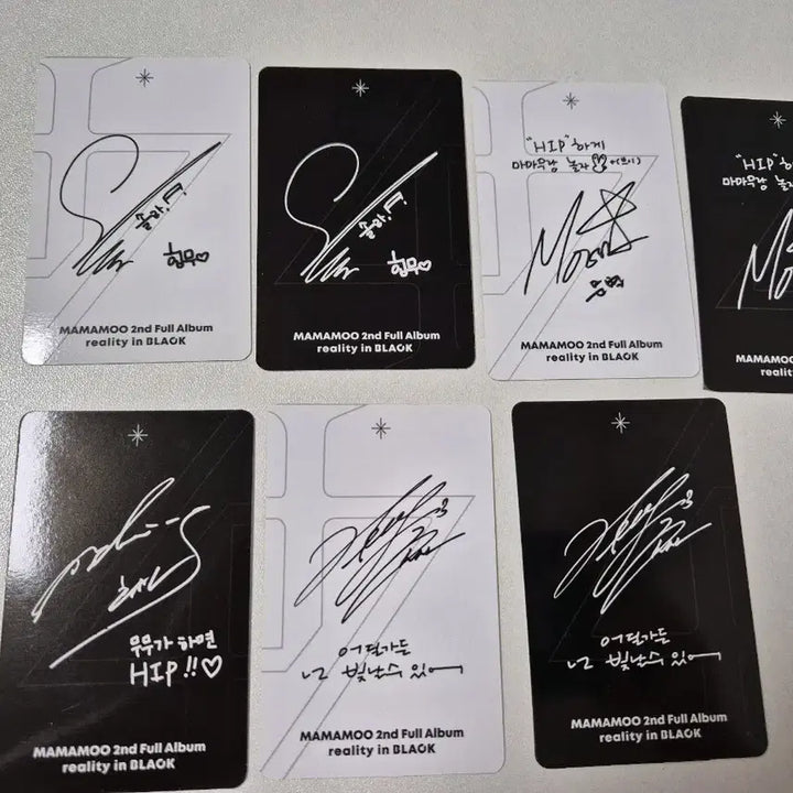 [BUNJANG] Mamamoo Reality in BLACK Photocard Bundle Set / 마마무 reality in BLACK 포토카드 7종 일괄