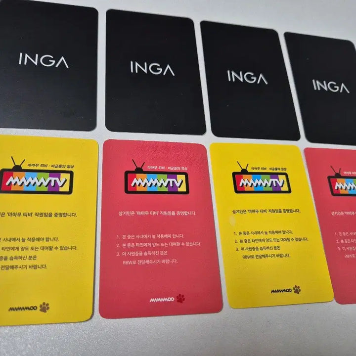 [BUNJANG] Mamamoo INGA / Mamamoo TV Photocard Bundle Set / (무배) 마마무 INGA, 마마무TV 포토카드