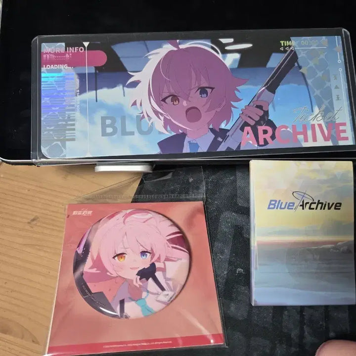 [BUNJANG] Blue Archive Taisen-i Hoshino Photocard and Ticket Bundle Set / 블루아카이브 대책위 포토카드 패키지, 호시노 티켓 일괄