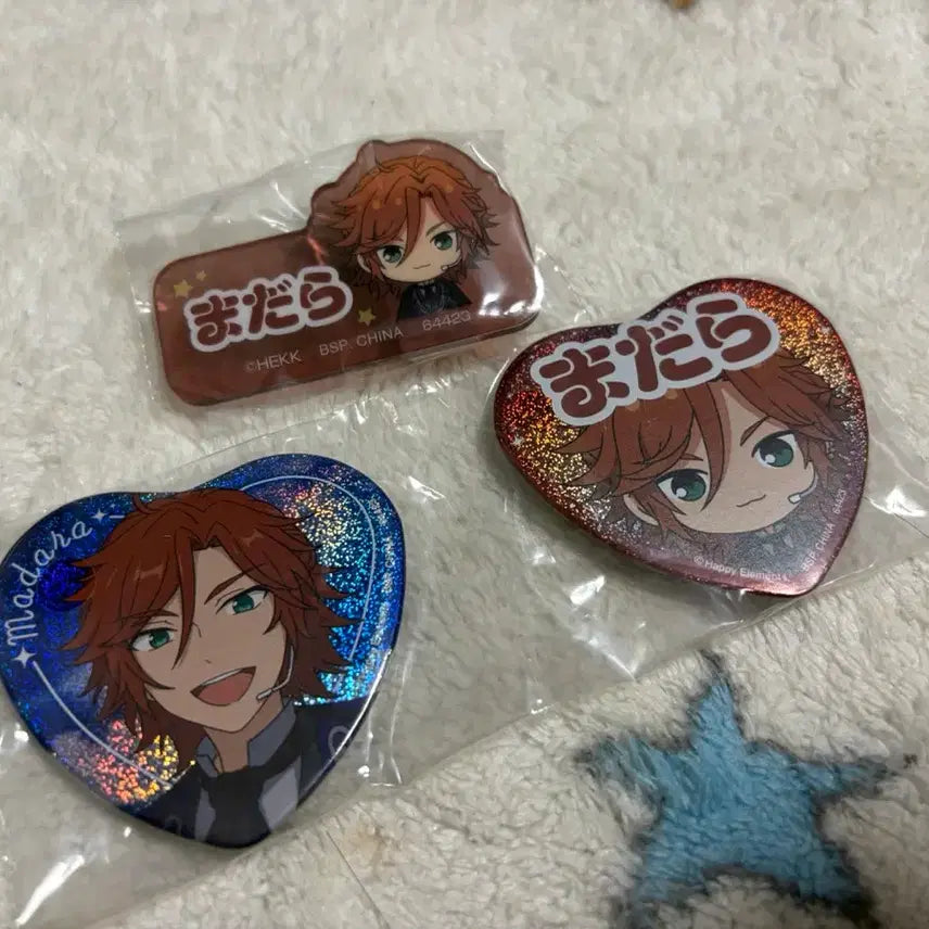 [BUNJANG] Ensemble Stars Madara Kuji Name Clip &amp; Can Badge Bundle Set / 앙스타 마다라 쿠지 네임클립/캔뱃지 일괄