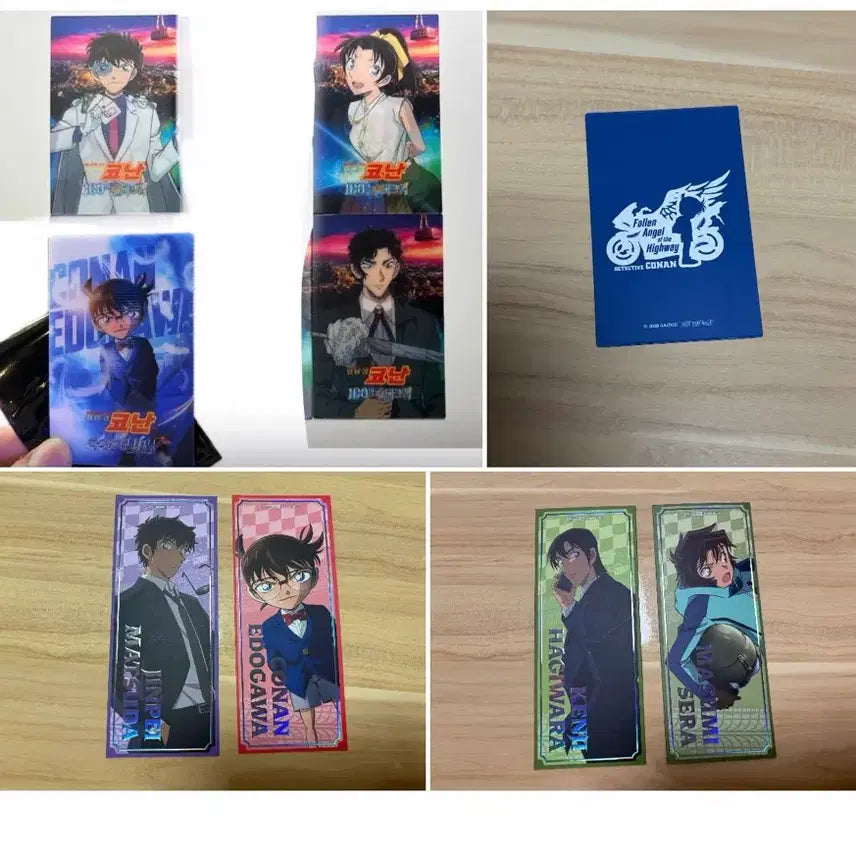 [BUNJANG] Detective Conan Lenticular Set (4 types) &amp; Special Ticket Set (2 types) - Shinichi Kudo, Conan Edogawa / 명탐정코난 렌티큘러4종 팝업 특전티켓2종 진페이 코난