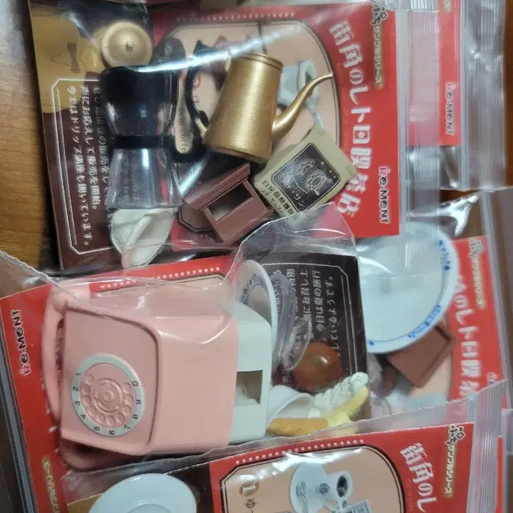 [BUNJANG] Re-Ment Retro Cafe Miniature Full Set / 리멘트 레트로 카페 식완 미니어처 오비츠 소품 풀세트