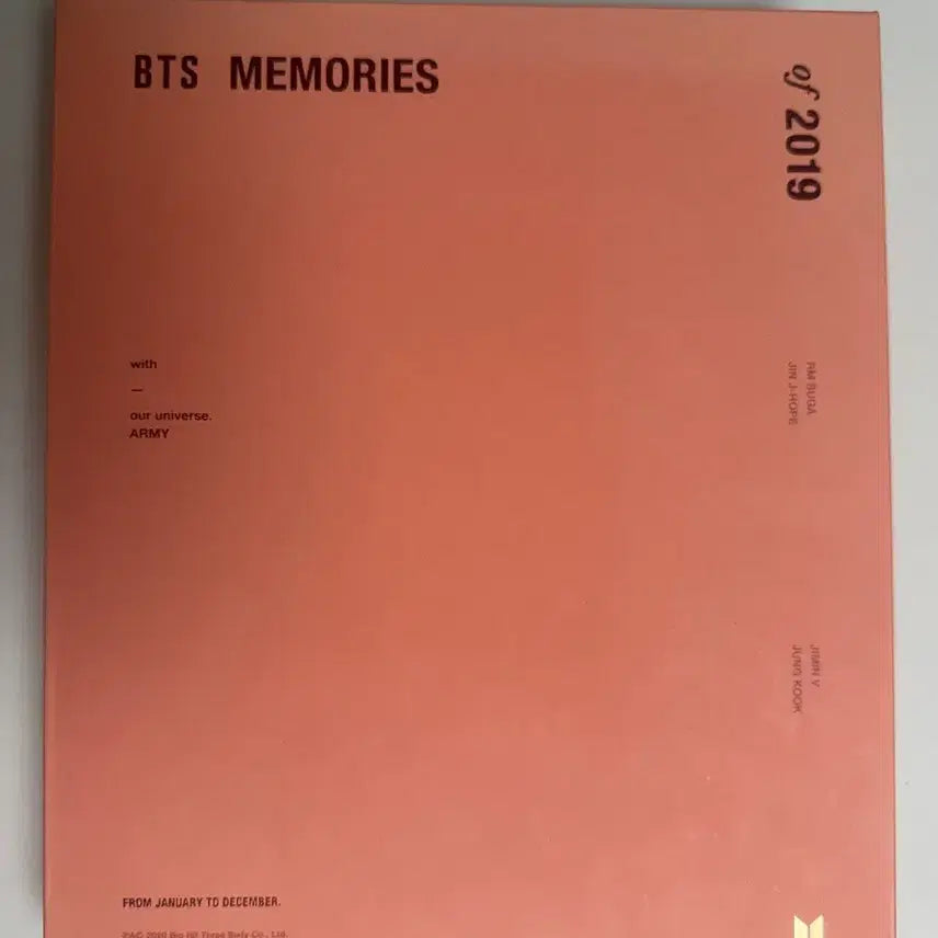 [BUNJANG] BTS Memories of 2019 DVD / BTS MEMORIES OF 2019&