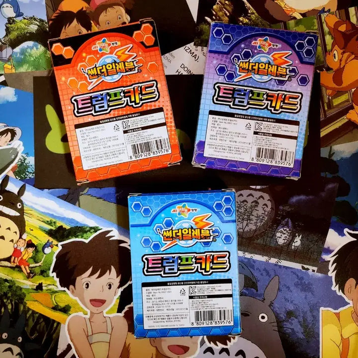 [BUNJANG] Inazuma Eleven Trump Card 3 Types Set / 고전문구) 썬더일레븐 이나즈마일레븐 트럼프 카드 3종 세트 일괄