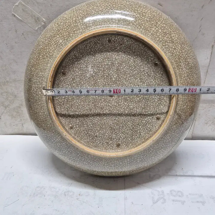 [BUNJANG] Blue and White Glazed Fish Porcelain Plate / 청화 유리홍 어문 도자기 접시 (0458)
