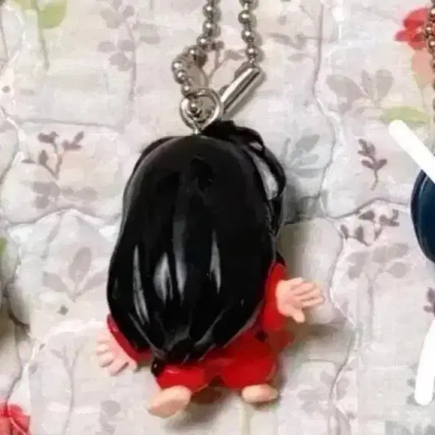 [BUNJANG] Classic Inuyasha Black Haired Half-Demon Figure Keychain Strap / 고전 이누야샤 흑발 이누야샤 반요 피규어 키링 스트랩