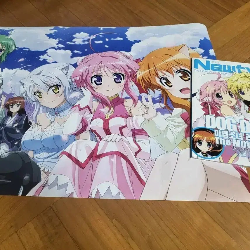 [BUNJANG] Dog Days Large Poster, Magical Girl Lyrical Nanoha Booklet / 도그데이즈 대형 포스터, 리리컬 나노하 책자