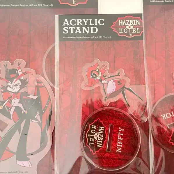 [BUNJANG] Hazbin Hotel Alastor Husk Angel Dust Niffty Acrylic Stand Bundle Set / 해즈빈호텔 아크릴스탠드 알래스터 허스크 엔젤 니프티 일괄