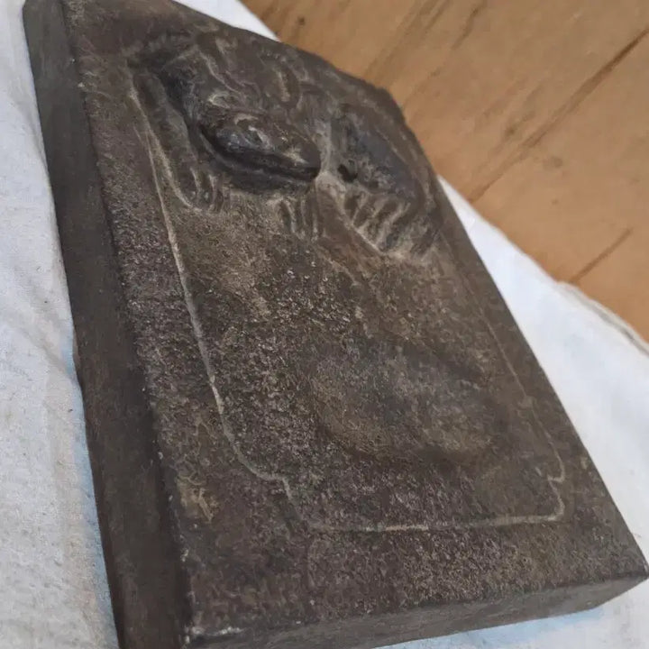 [BUNJANG] Fine Quality Gneiss Stone Haetae Inkstone / 연대좋은 곱돌 해태 벼루