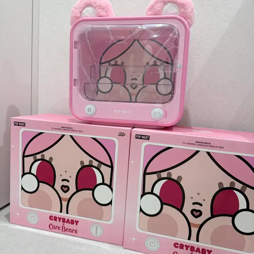 [BUNJANG] Pop Mart Cry Babies Care Bears Series TV Luminous Display Box / 팝마트 크라이베이비 케어베어스 시리즈 TV 루미너스 디스플레이 박스