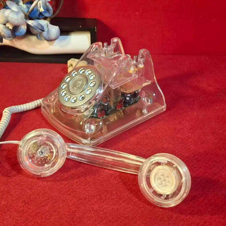 [BUNJANG] Dongnam Electronics Translucent Rotary Phone / 국산 동남전자 누두전화기