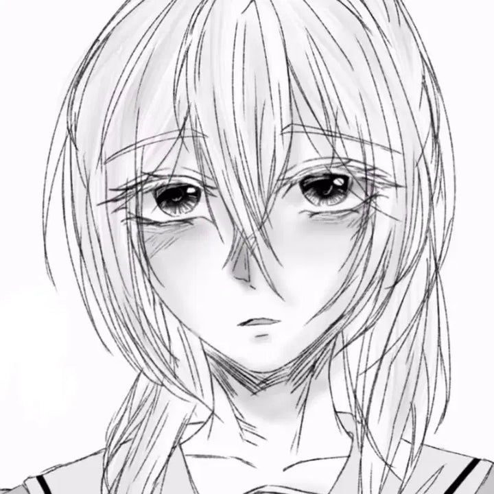 [BUNJANG] Black and White Bust Commission (Male/Female Characters) / 남캐/여캐 흑백 흉상 커미션