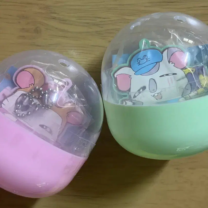 [BUNJANG] Hamtarō Hamu-chan Rubber Strap Keychain Bundle Set / [가챠] 2개 일괄 햄토리 러버스트랩 고무키링 가챠 얌얌이/머플러