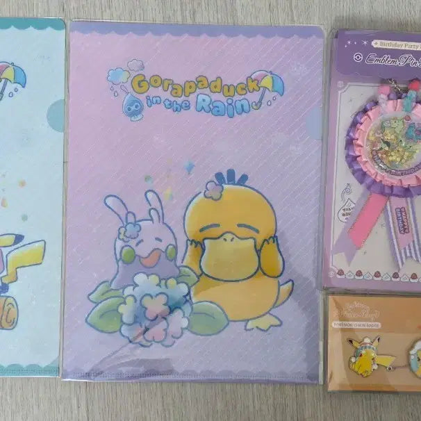 [BUNJANG] Pokemon Goods Clear File, Keychain, Mirror, Toothbrush Stand, Sticker Set / 포켓몬 굿즈 판매합니다(클리어파일, 키링, 거울, 칫솔 스탠드, 스티커)