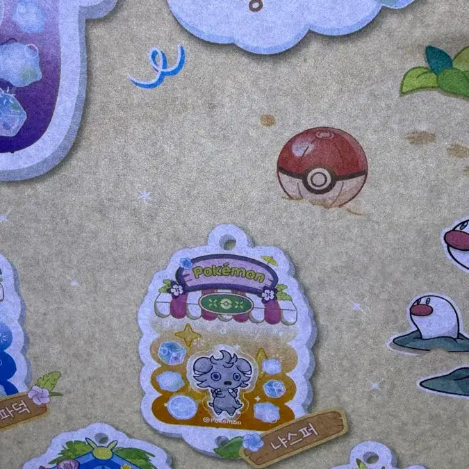 [BUNJANG] Nyaspar Pokemon Starlight Paradise Akril Shaker / 냐스퍼 포켓몬 가챠 별빛낙원 무릉도원 아크릴쉐이커