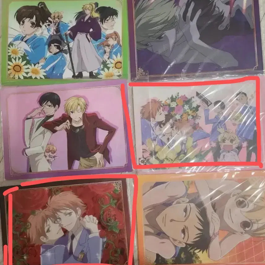 [BUNJANG] Ouran High School Host Club Ichiban Kuji Clear Case Bundle Set / 6종 일괄 오란고교호스트부 클리어 케이스 쿠지메이트