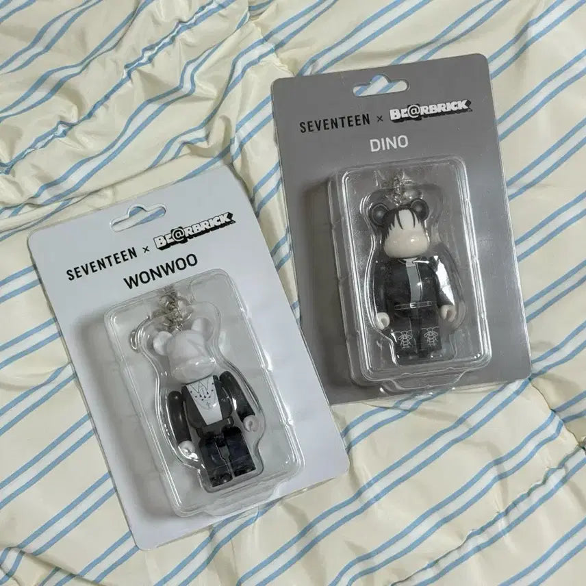 [BUNJANG] SEVENTEEN Bearbrick 100% Wonwoo/Dino Bundle Set / 세븐틴 베어브릭 100% 원우/디노