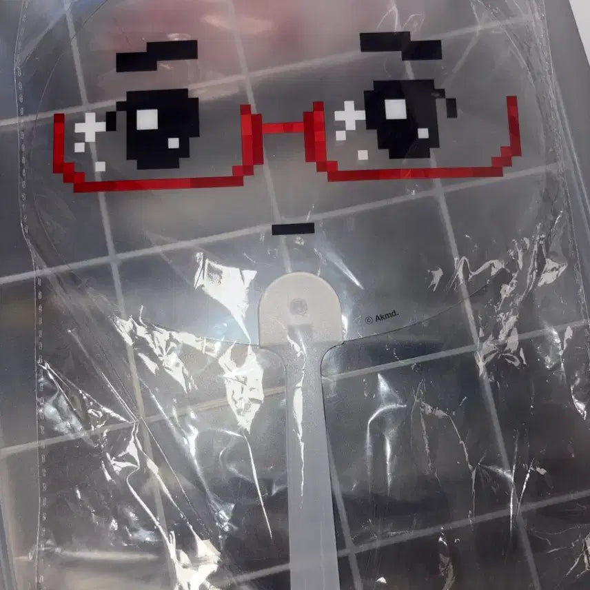 [BUNJANG] AnGgmandu Transparent Fan Sealed / 미개봉 안경만두 팝업 투명 부채