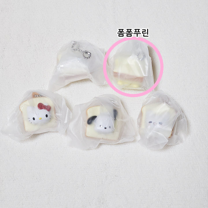 [BUNJANG] Sanrio Characters Shikbangz Gacha Pompompurin / 산리오 캐릭터즈 식빵즈 가챠 폼폼푸린