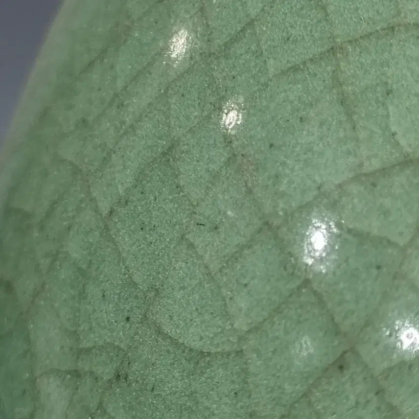 [BUNJANG] Antique Celadon Crackle Glaze San Du Bottle (Height 37cm) / 골동품 청자 빙렬 산두병. 고37