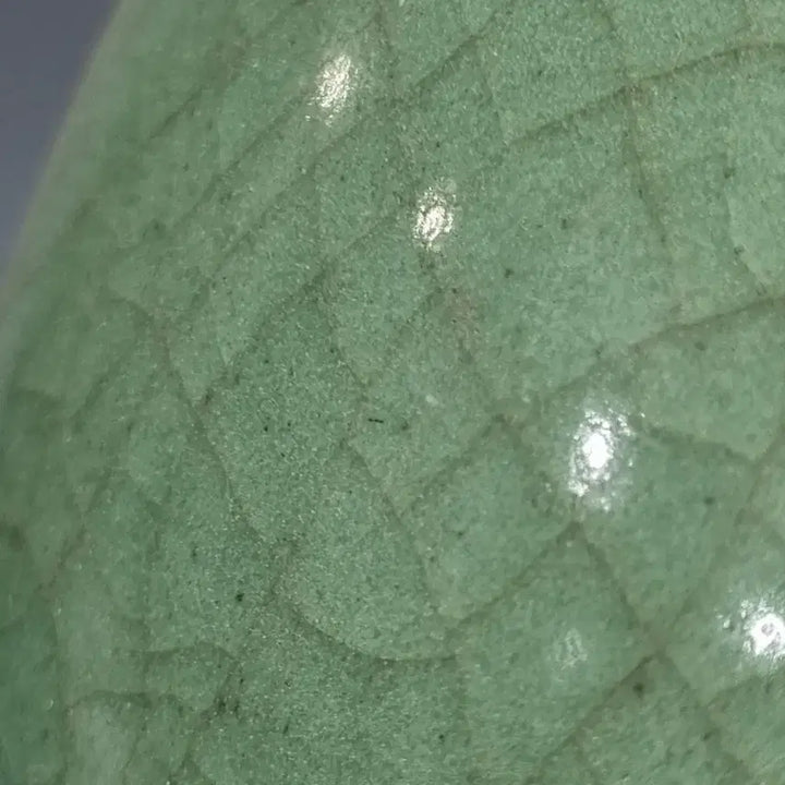 [BUNJANG] Antique Celadon Crackle Glaze San Du Bottle (Height 37cm) / 골동품 청자 빙렬 산두병. 고37