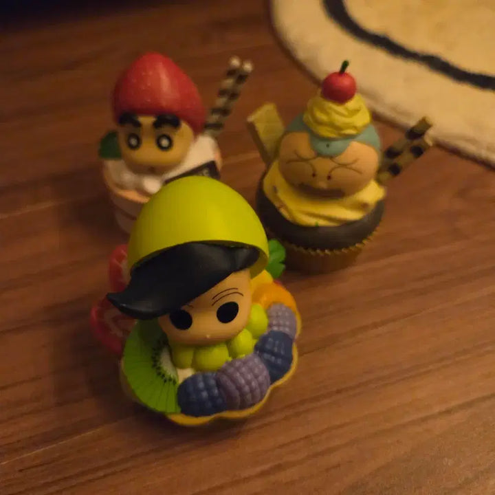 [BUNJANG] Character Cupcake Figures Set of 3 / 캐릭터 컵케이크 피규어 3종 세트