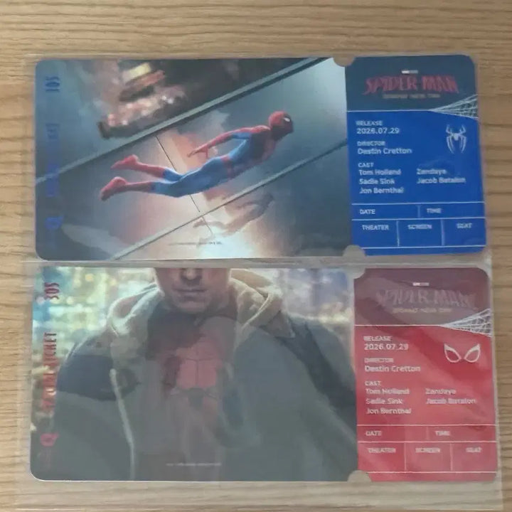 [BUNJANG] Spider-Man Brand New Day Special Ticket Set (2 types) &amp; Pin Badge / 스파이더맨 브랜뉴 데이 스페셜티켓 2종 1세트 / 핀뱃지