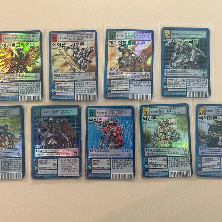 [BUNJANG] Digimon Card 9-Card Set (AncientGreymon, AncientGarurumon) / 디지몬 카드 9장 세트 (에이션트그레이몬, 에이션트가루몬)