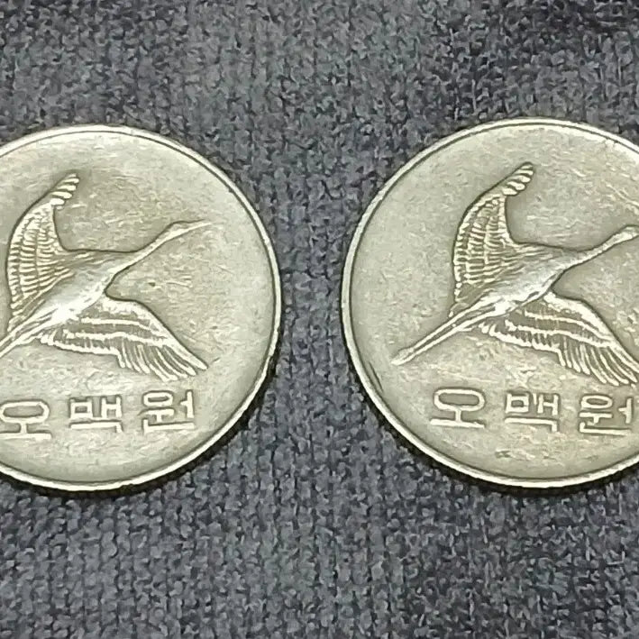 [BUNJANG] 1987 500 Won Coin Bundle (2 Coins) / 1987년 500원 동전 2개 일괄