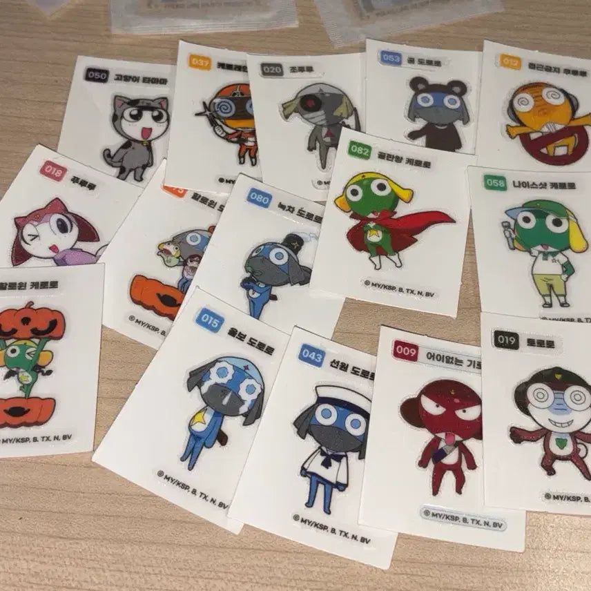 [BUNJANG] Keroro Bread Stickers Bundle Set / 케로로 띠부씰 일괄 판매