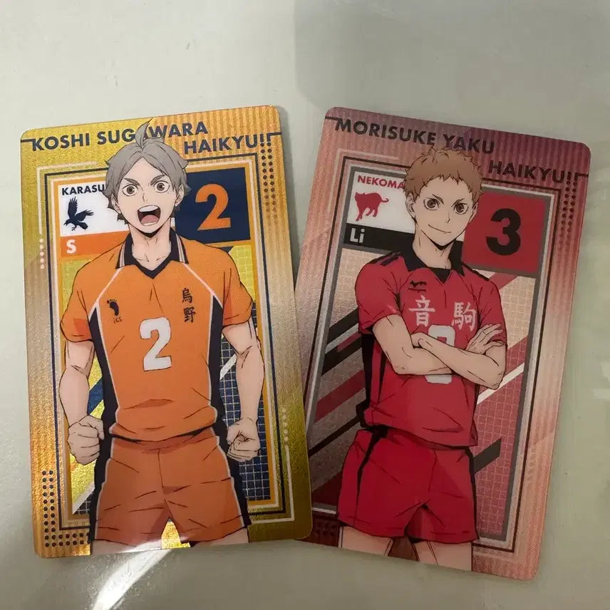 [BUNJANG] Haikyuu!! Koushi Sugawara &amp; Morisuke Yaku Photocard Set / 하이큐 굿즈