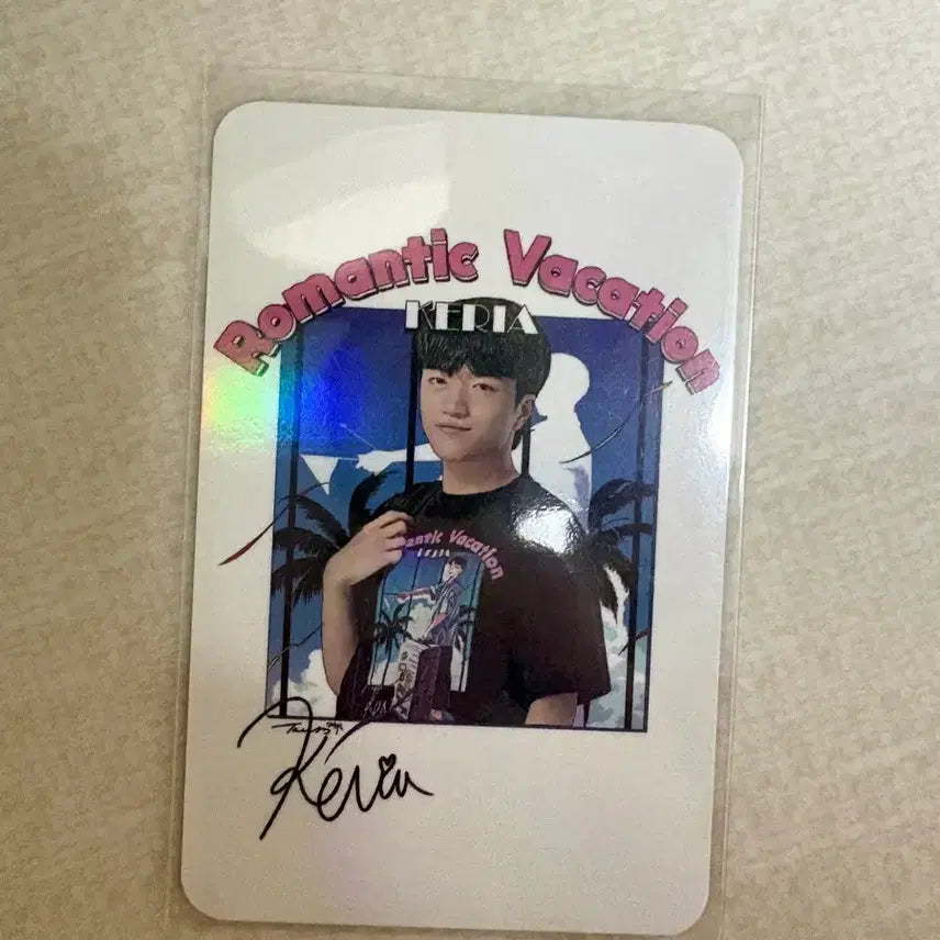 [BUNJANG] T1 Keria Romantic Vacation Photocard / T1 티원 케리아 포카 로맨틱 베케이션 Romantic Vacation
