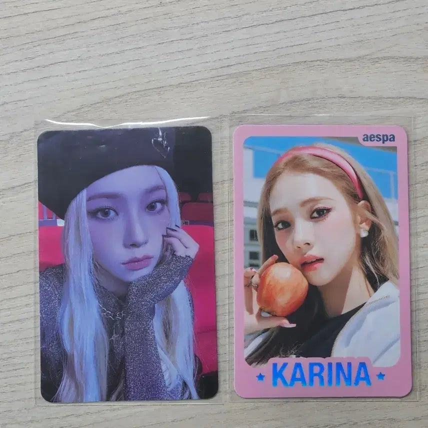 [BUNJANG] Aespa Karina MY WORLD Bundle Set Photocard / 에스파 카리나 마이월드 포카 일괄