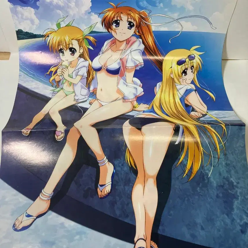 [BUNJANG] Magical Girl Lyrical Nanoha Poster Set (4 Types) / 급처 가격인하 마법소녀 리리컬 나노하 포스터 4종 일괄