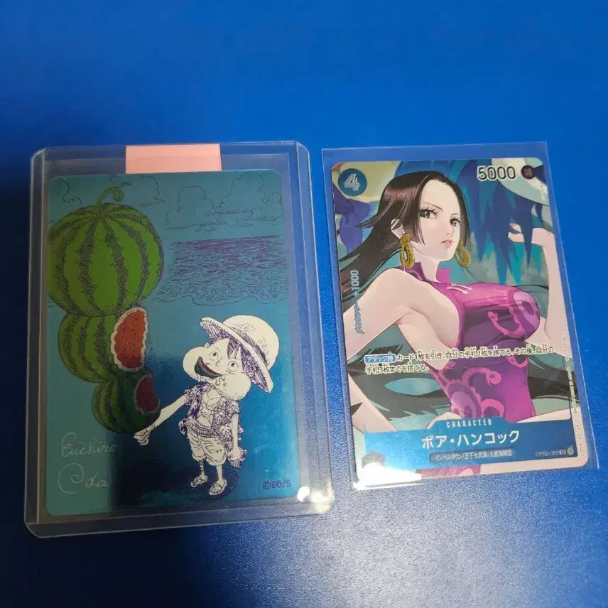 [BUNJANG] One Piece Card Watermelon Luffy Hancock Promo Set / [일판]원피스카드 수박 루피 핸콕 프로모 세트