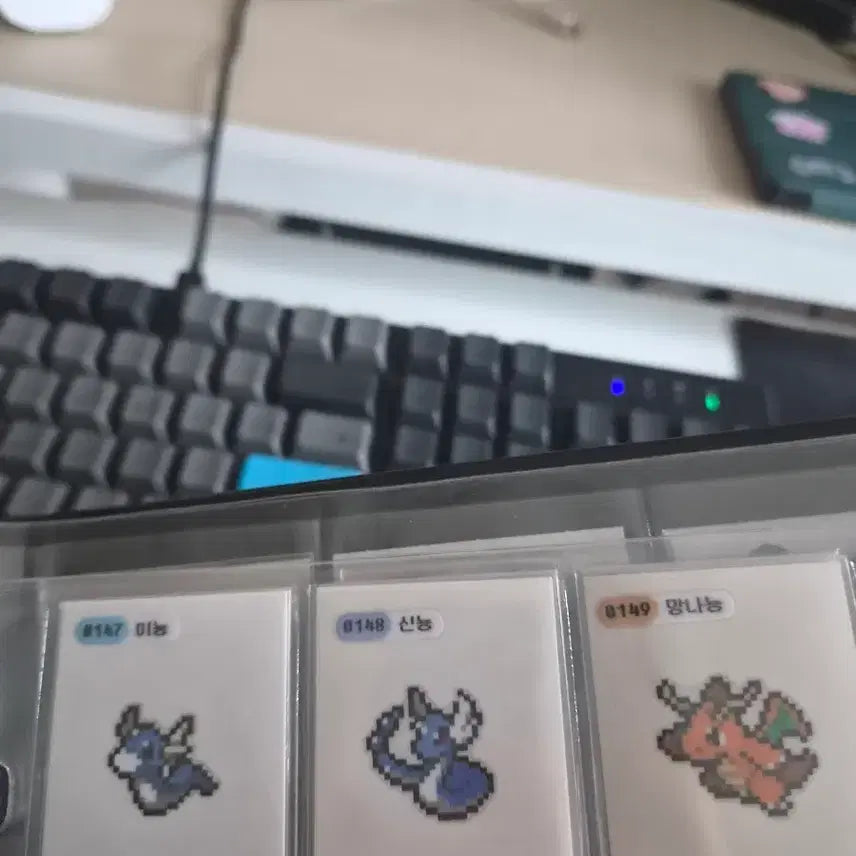 [BUNJANG] Pokemon Pixel Stickers - Mini Dragon Trio / 포켓몬 픽셀 띠부씰 미뇽 신뇽 망나뇽 팔아요