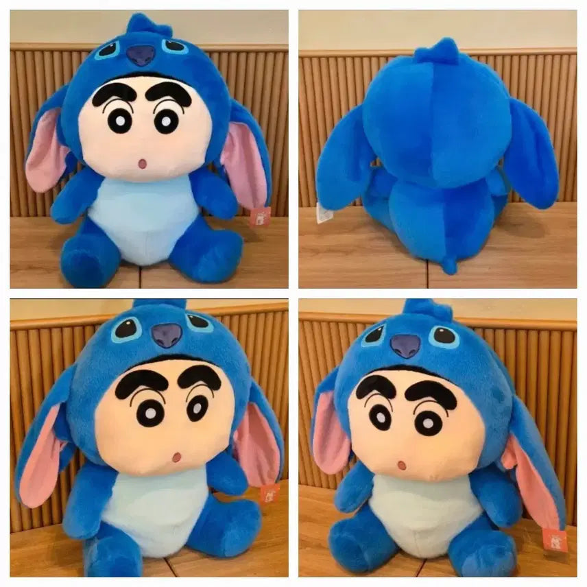 [BUNJANG] Crayon Shin-chan Stitch Collaboration Large Plush Toy 50cm / 새상품) 짱구 대형 인형 50cm 스티치 콜라보